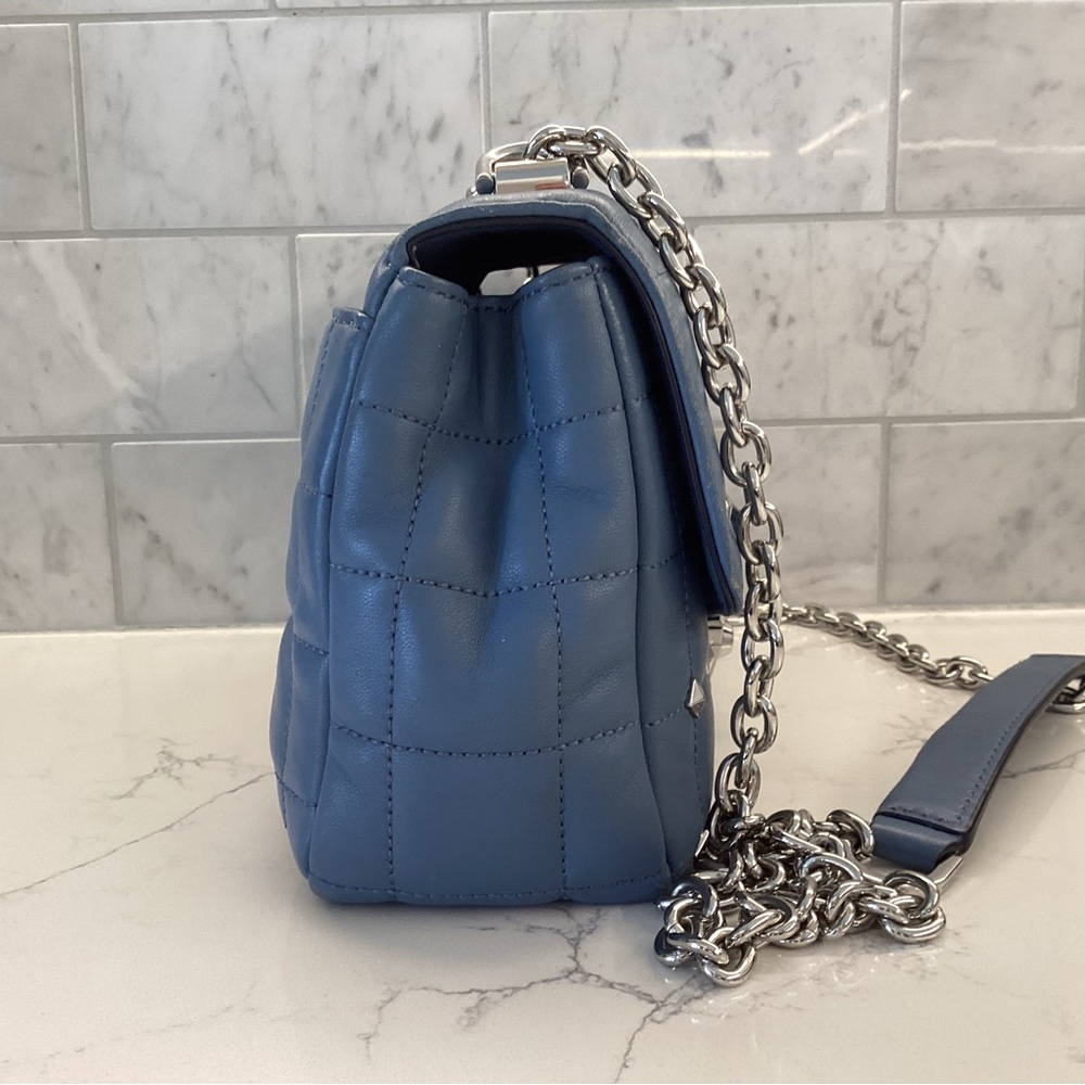 Michael Kors Large ‘Soho’ Studded, Quilted Bag Leather with - Picture 3 of 16